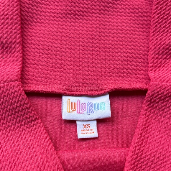 LuLaRoe Cassie Bright Pink Pencil Skirt XS - Picture 2 of 4